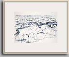 BREAKING WAVE TURBULENCE 2007 watercolor 9.5" x 14"